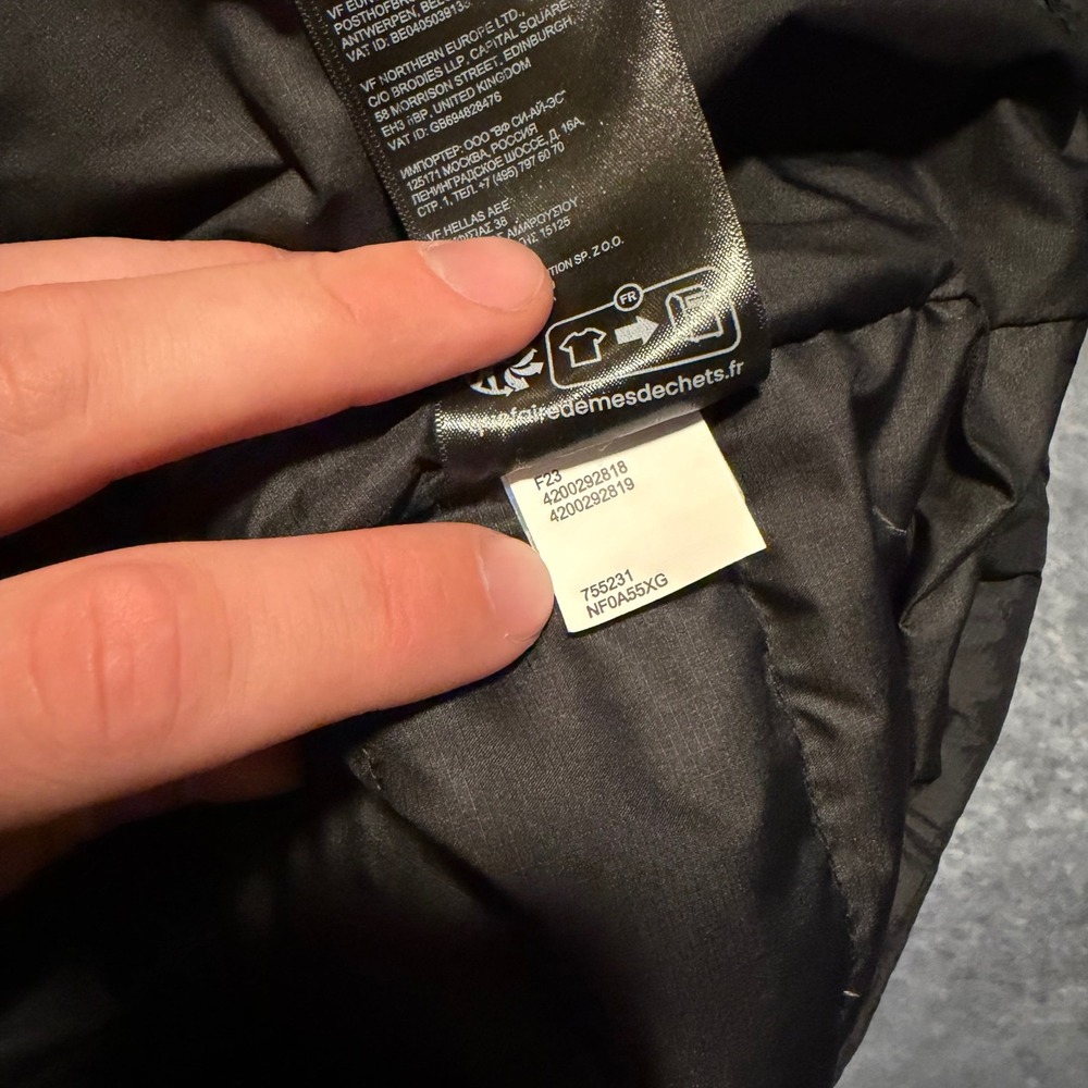 The North Face Men XL Minoqua Flare 2 Down Puffer Jacket Black NF0A55XG Coat 550 - Picture 5 of 8
